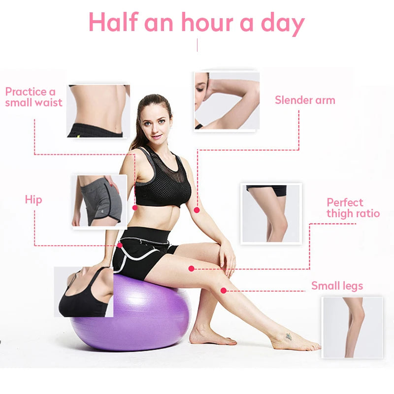 PVC Fitness Balls Yoga Ball Thickened Explosion-proof Exercise Home Gym Pilates Equipment Balance Ball - Sagacia