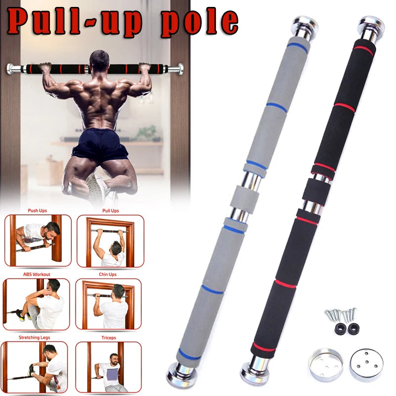 200kg Door Horizontal Bars 60-100cm Steel Adjustable Training For Home Gym Workout Sport Fitness Pull Up Bar Equipment Home gym - Sagacia
