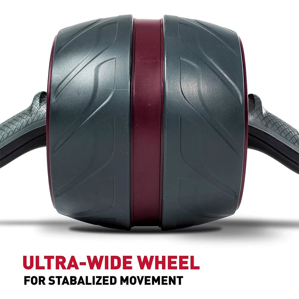 No Noise Abdominal Muscle Trainer Ab Roller Abdominal Wheel Home Training Gym Fitness Equipment Roller Automatically Rebounds - Sagacia