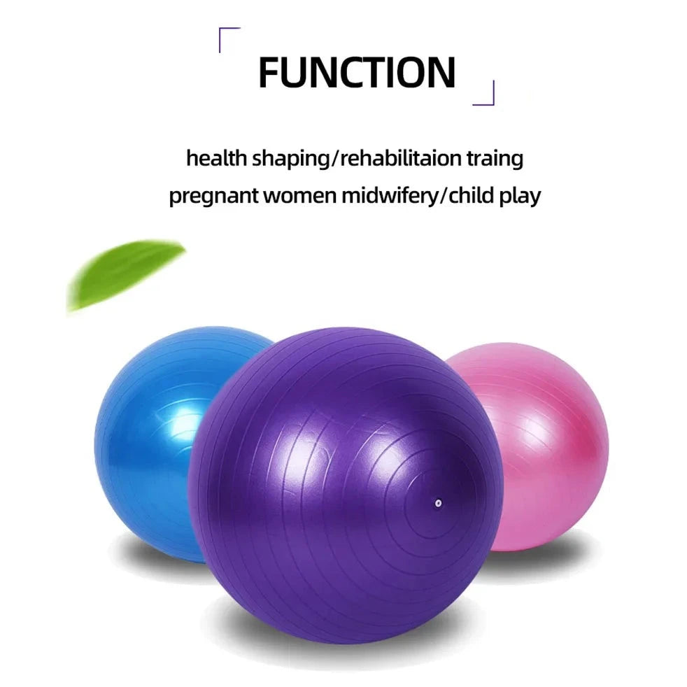 PVC Fitness Balls Yoga Ball Thickened Explosion-proof Exercise Home Gym Pilates Equipment Balance Ball - Sagacia
