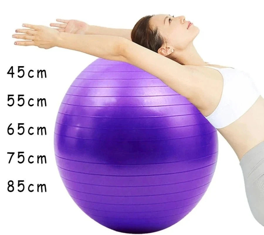 PVC Fitness Balls Yoga Ball Thickened Explosion-proof Exercise Home Gym Pilates Equipment Balance Ball - Sagacia