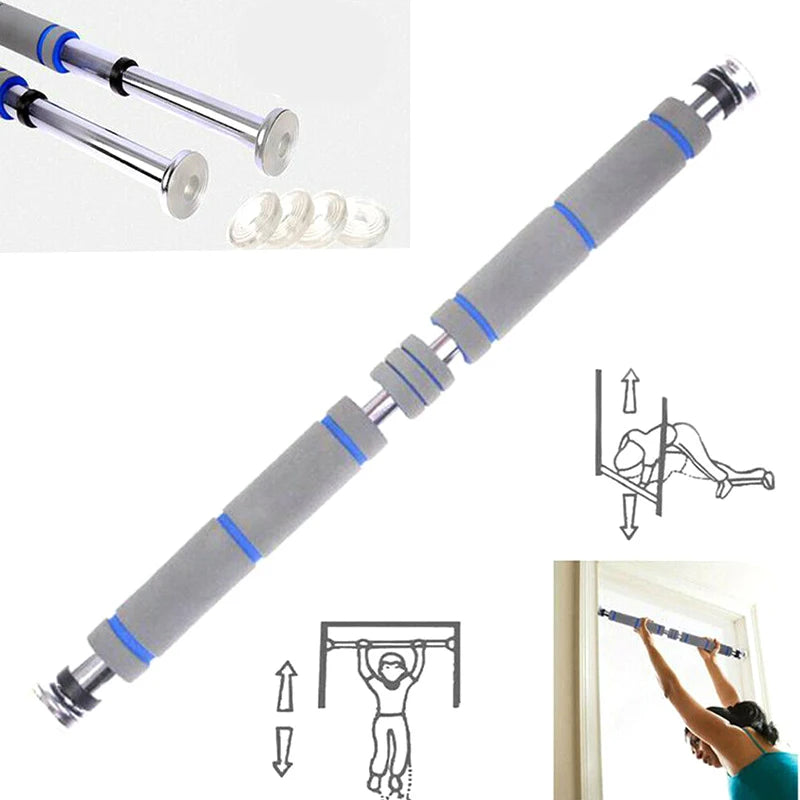 200kg Door Horizontal Bars 60-100cm Steel Adjustable Training For Home Gym Workout Sport Fitness Pull Up Bar Equipment Home gym - Sagacia