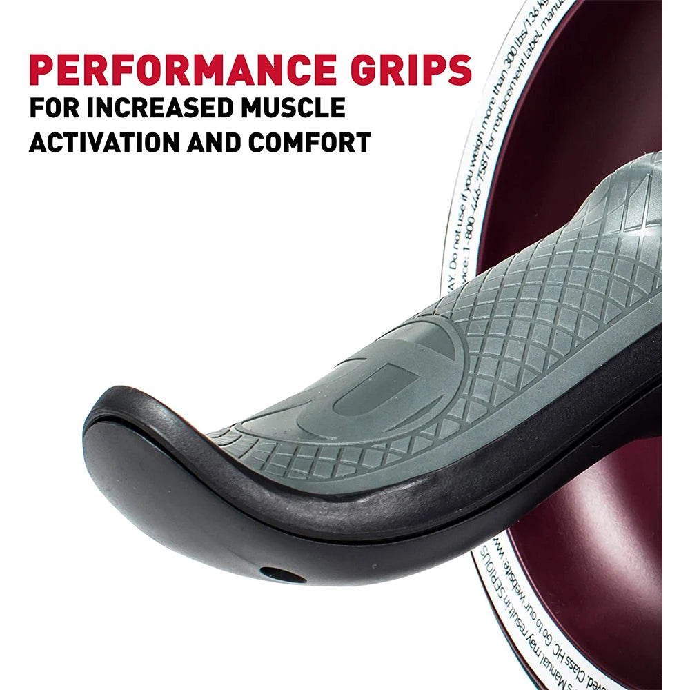 No Noise Abdominal Muscle Trainer Ab Roller Abdominal Wheel Home Training Gym Fitness Equipment Roller Automatically Rebounds - Sagacia