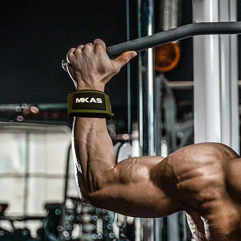 Fitness Lifting Wrist Strap Brace for Weightlifting Crossfit Bodybuilding Support Kettlebell Dumbbell Weights Strength Workout - Sagacia