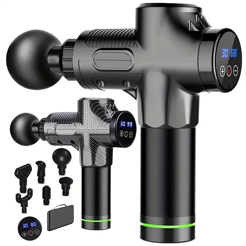 Body Massage Gun Neck and Legs Deep Muscle Relaxation Low Noise Equipment Level 30 Black - Sagacia
