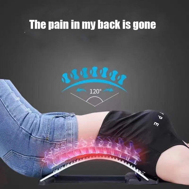 Back Massager Stretcher Equipment Massage Tools Massageador Magic Stretch Fitness Lumbar Support Relaxation Spine Pain Relief - Sagacia