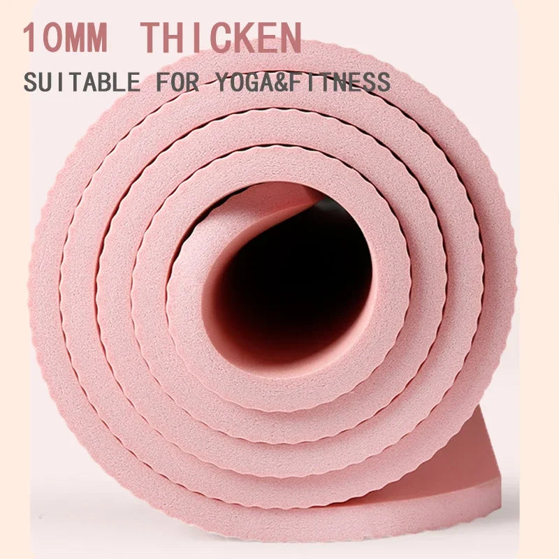 15MM Thick NBR Non-slip Yoga Mat High-density Sports Fitness Mat Home Sports Pilates and Gymnastics Exercise Gymnastics - Sagacia