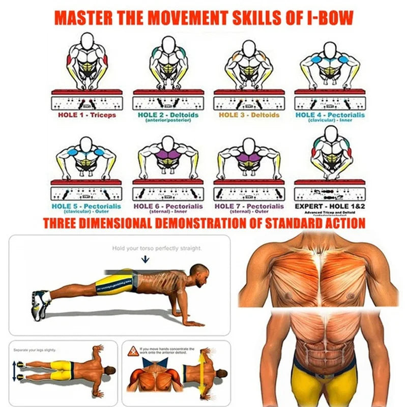 Folding Push-up Board Support Muscle Exercise Multifunctional Table Portable Fitness Equipment Abdominal Enhancement Support - Sagacia