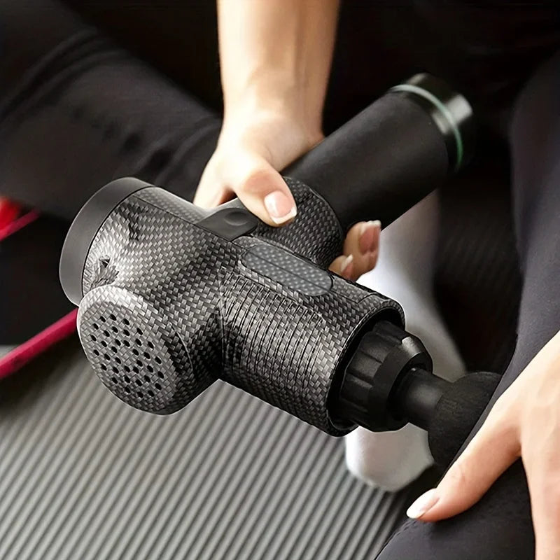Body Massage Gun Neck and Legs Deep Muscle Relaxation Low Noise Equipment Level 30 Black - Sagacia