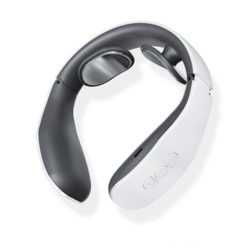 Electric Neck Massager Pulse Therapy Muscle Stimulator Wireless Heating Vibration Cervical Vertebra TENS Massage USB Charging - Sagacia