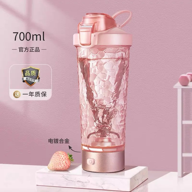 USB Electric Protein Shaker Bottle Portable 1200mAh Rechargeable Blender Cup Multipurpose 650ml Cup for Fitness Workout