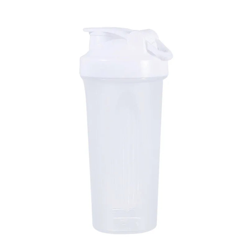 600ml Portable Protein Powder Shaker Bottle Leak Proof Water Bottle for Gym Fitness Training Sport Shaker Mixing Cup with Scale